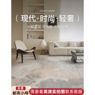 卧室现代简约极简耐脏易打理短毛地垫 美拉德地毯客厅轻奢家用新款