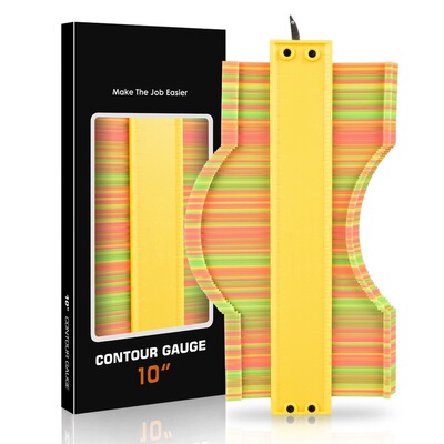 Contour不规则取型尺轮廓规仿形规带锁木工测量取形量规器弧度尺