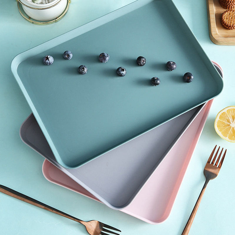 托盘in风家用简约长方形塑料水果盘茶盘客厅餐厅甜品水杯小托盘,餐饮具,餐用托盘,淘宝优惠券,粉丝福利购,淘宝优惠卷