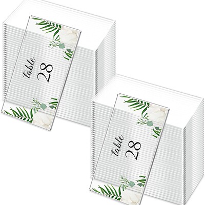 透明空白亚克力婚礼座位卡 DIY婚礼派对宴会生日餐桌标志10pcs