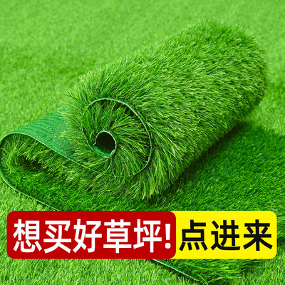 假草坪仿真草皮地毯人造户外铺垫人工塑料草绿色围挡幼儿园足球场