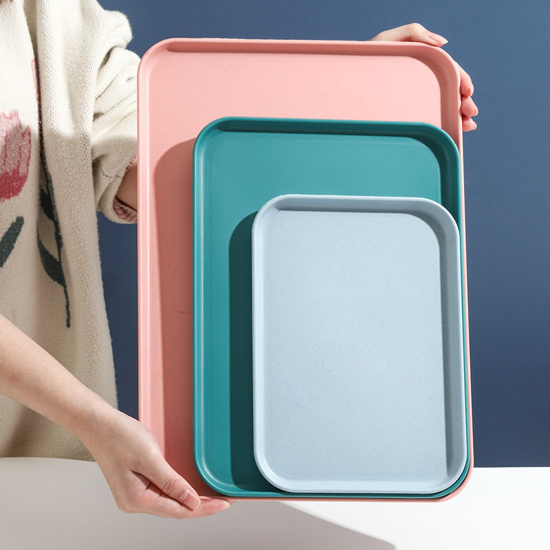 ins风长方形托盘高颜值放水杯茶杯果盘大容量餐用食堂酒店厅托盘,餐饮具,餐用托盘,淘宝优惠券,粉丝福利购,淘宝优惠卷