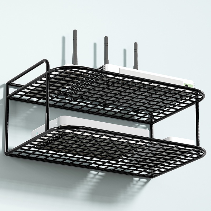 墙上置物架免打孔收纳盒