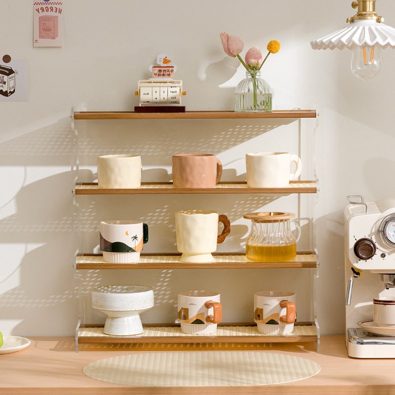 桌面杯架收纳茶具置物架