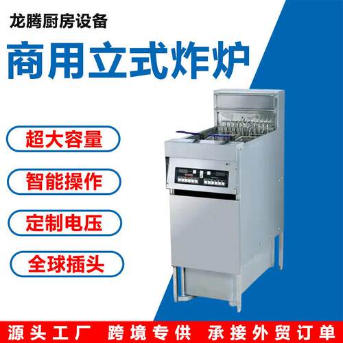 商用立式电脑版油炸锅双缸大容量数显控温电炸炉连锁鸡排锅