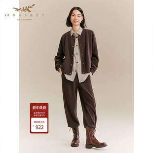 百搭通勤长裤 XII 休闲舒适直筒裤 25冬新款 女 BASKET十二篮商场同款