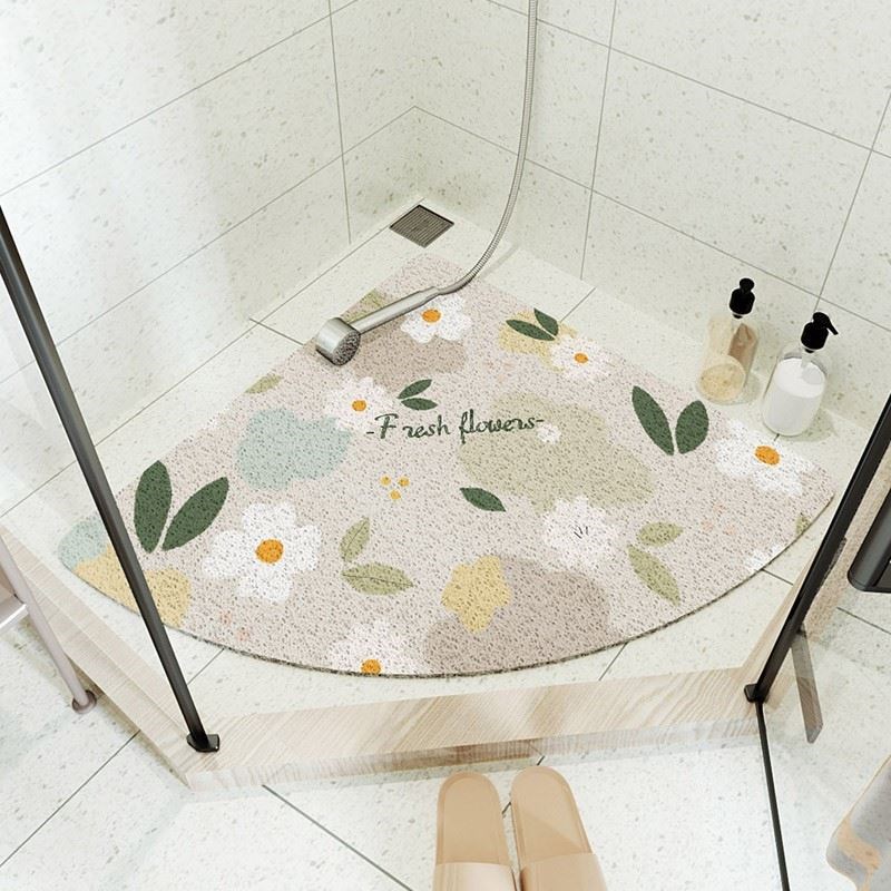 Fan bath mat MATS bathroom shower bath can be cutting mat