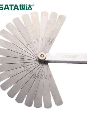 世达09407 塞尺公英制间隙尺塞规厚薄规厚度尺32件0.02-1.0mm