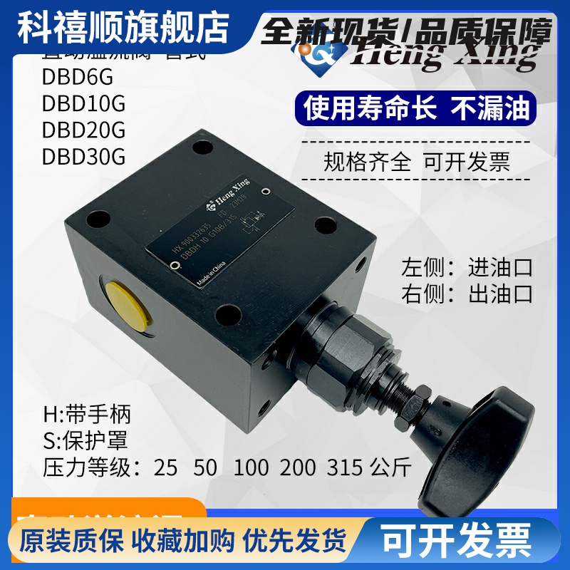 厂家直销北京恒兴DBDH10G10B200直动式溢流阀DBDH8G-6G压力25 100