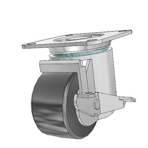 CHJS75A米思米MISUMI低重心脚轮 3寸载重300KG 耐高温