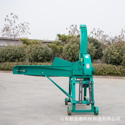 家 用小型秸秆铡草机工作视频发自动进全料秸秆TOD铡草机国货