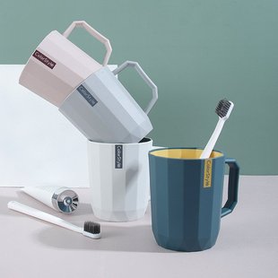 儿童学生刷牙杯塑料杯子 麦德龙创意家用简约漱口杯 旅行情侣洗漱