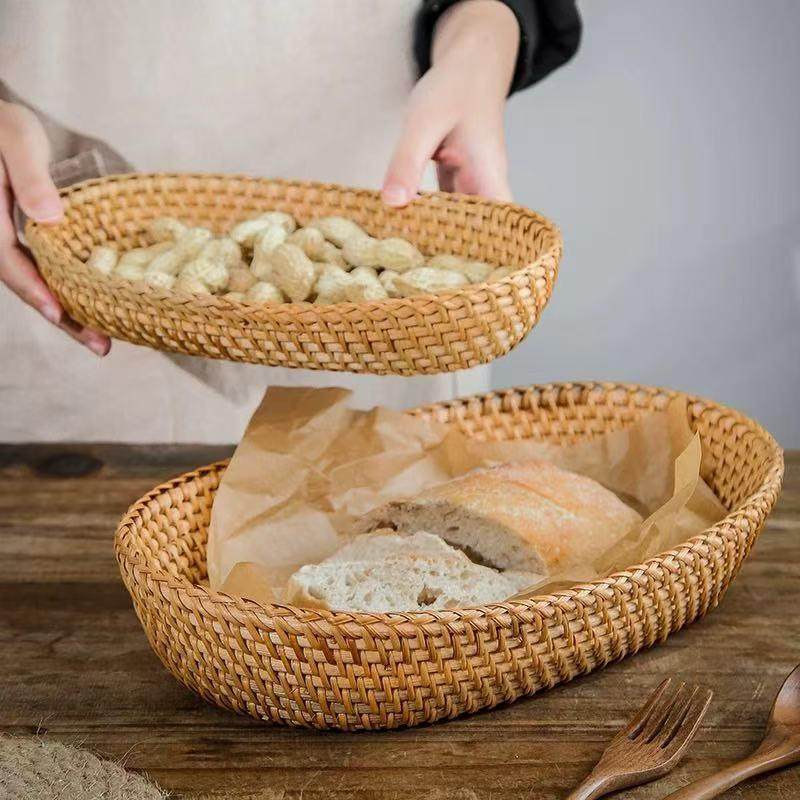 竹编果篮两件套水果蔬菜点心收纳篮藤编收纳篮手工藤编篮,农机/农具/农膜,其它农用工具,淘宝优惠券,粉丝福利购,淘宝优惠卷