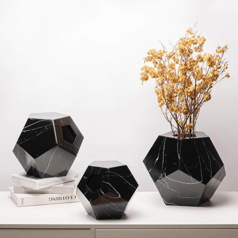 简约现代创意几何不规则树脂花瓶花器软装仿大理石纹路家居装饰品,农机/农具/农膜,其它农用工具,淘宝优惠券,粉丝福利购,淘宝优惠卷