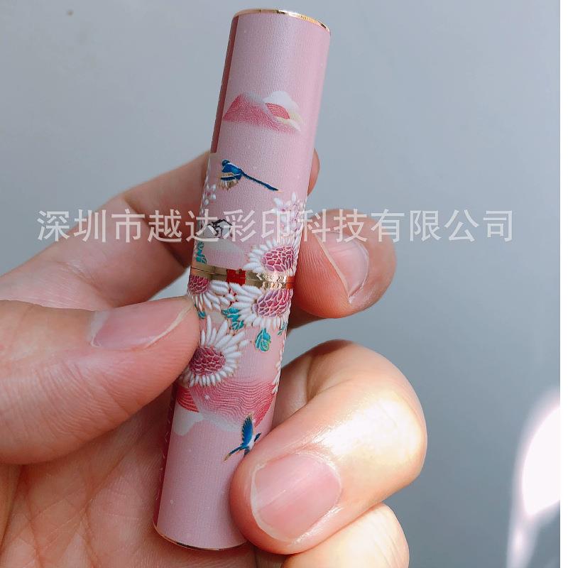 高速圆柱笔打印机钢眼线装笔睫毛膏3d浮印雕包外壳YD-9060化妆品U