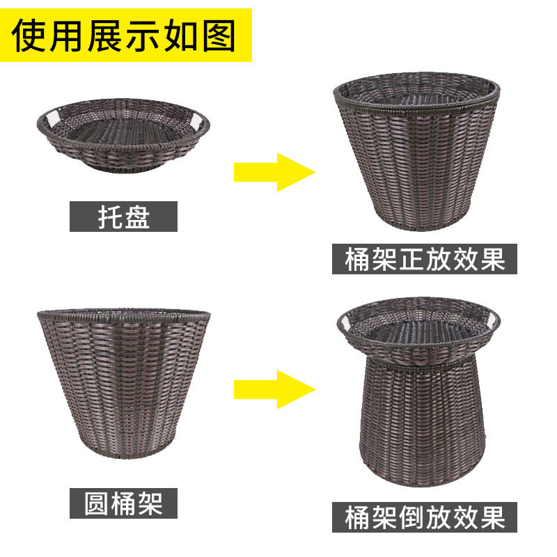 仿藤编水果货架筐超市陈列筐生鲜展示篮展示陈列道具蔬菜展示筐