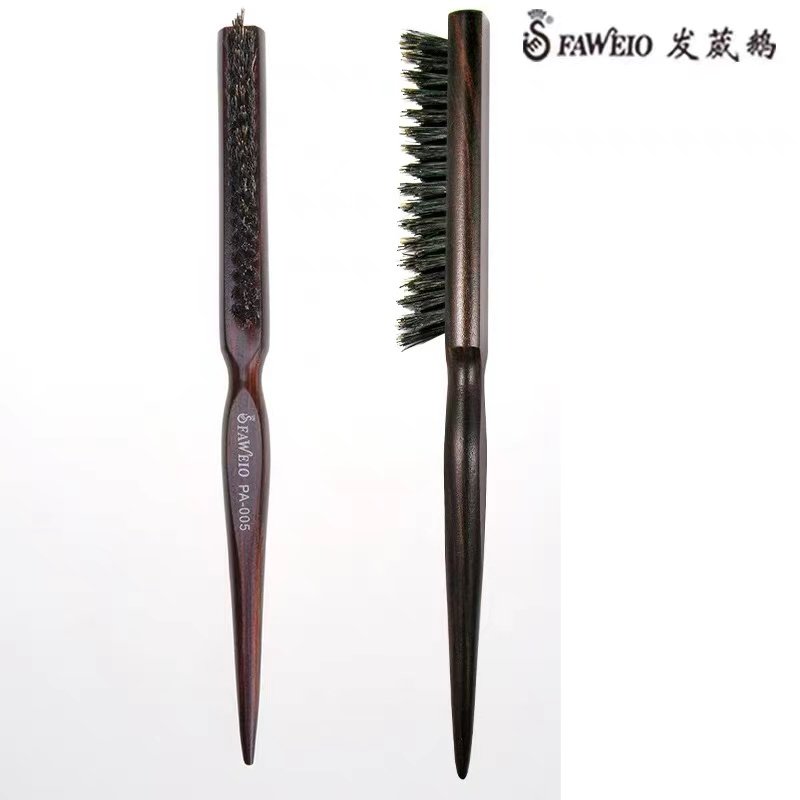 发葳鹅猪鬃毛刮梳三包头梳蓬松扎发造型工具美妆美发梳子