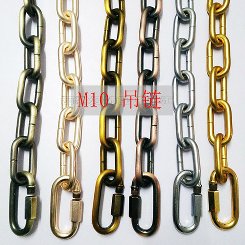 灯具铁链金色银色红青古铜色水晶复古灯吊链