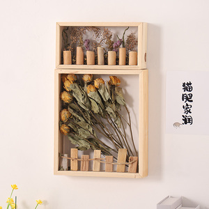 居慢生活实木干相框成品摆台手工大号玫瑰立体装饰