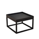 黑色创意边几 现代客厅角几 正方形实木盘式 茶几