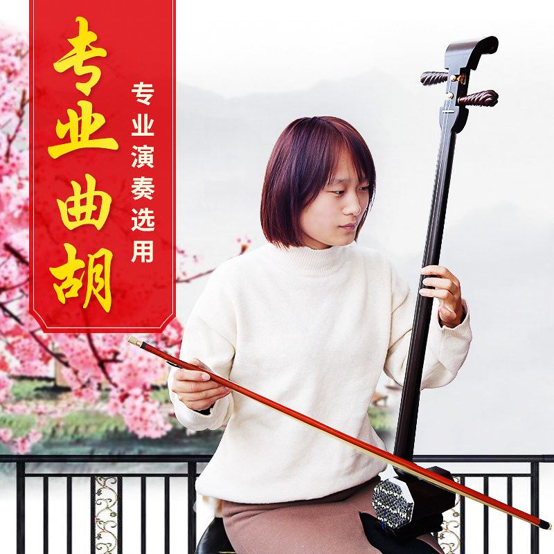 陈氏河南曲胡坠胡戏曲练习胡琴厂直销枣梨木枣木曲胡