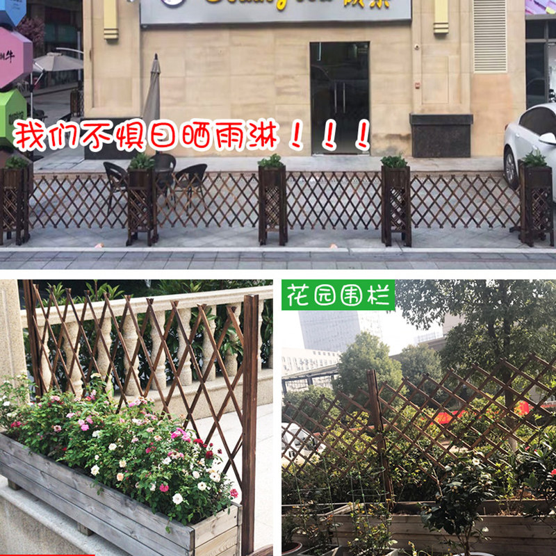 饭店餐饮实木网格栅室内推拉活动屏障装饰栅栏围栏