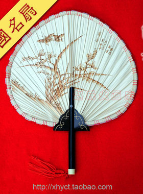 江门特产新会葵艺火画扇蒲葵扇工艺品特色礼品芭蕉扇 香图