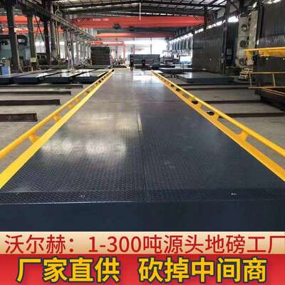 天津港出口80吨电子地中衡数字式地磅秤半挂车地上衡1落地式