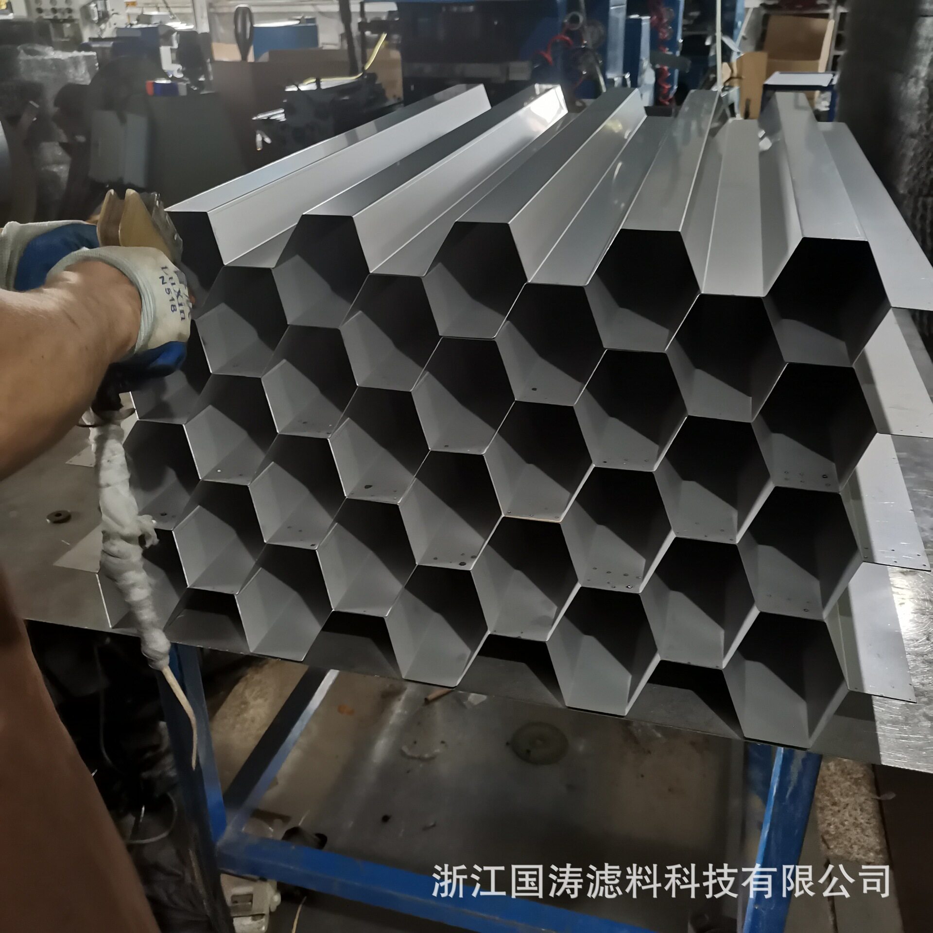 金属蜂窝不锈钢斜管填料沉淀池用斜管填料耐腐蚀六角蜂窝填料