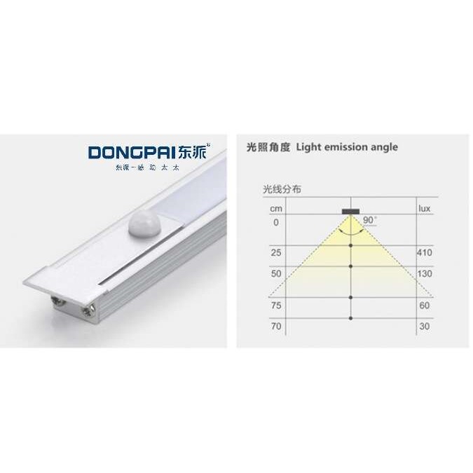 东派-嵌入式灯条（人体感应）（DP-18002）家居橱柜衣柜LED灯