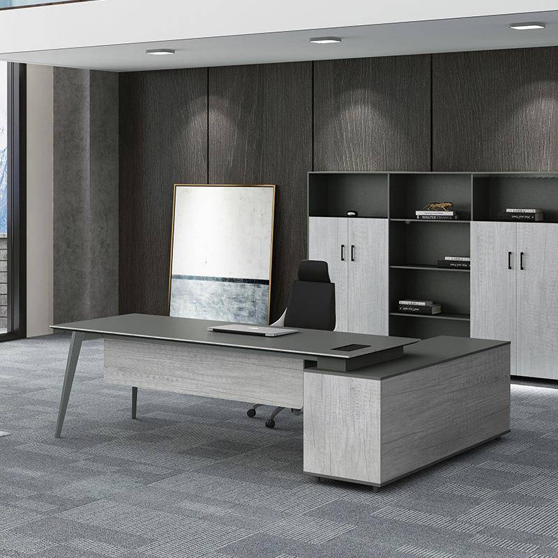 老板桌单人办公简现代主桌管办工约办公室桌椅组合家RECO-BT-经理