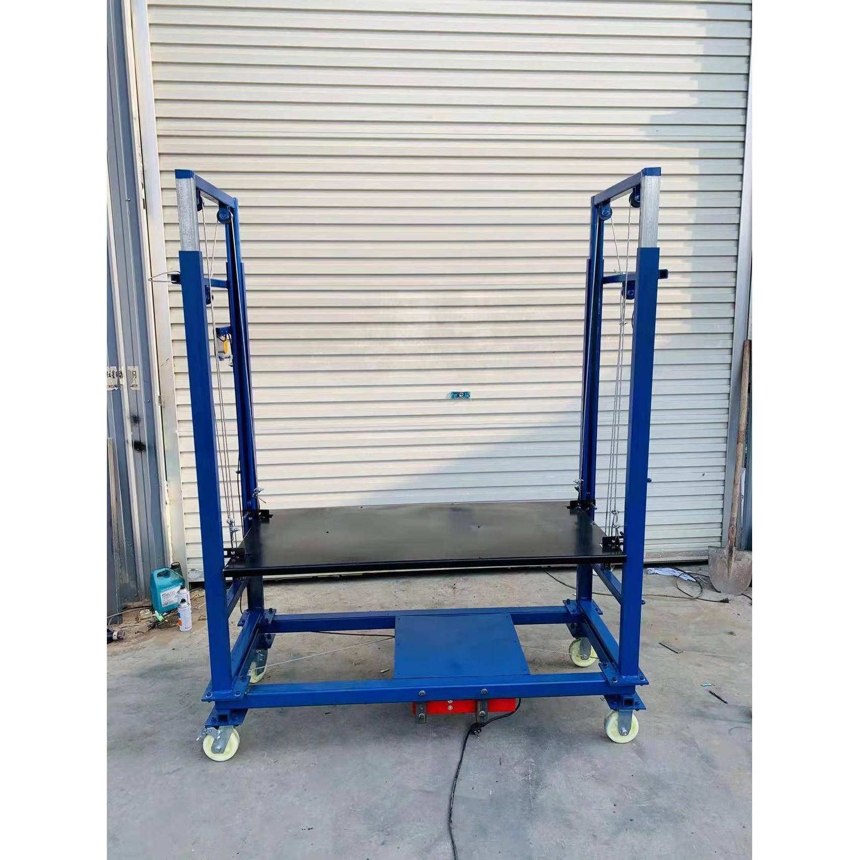 新叠型电动升降脚手架装修降架工地架上砖机移升动家用升机可折降