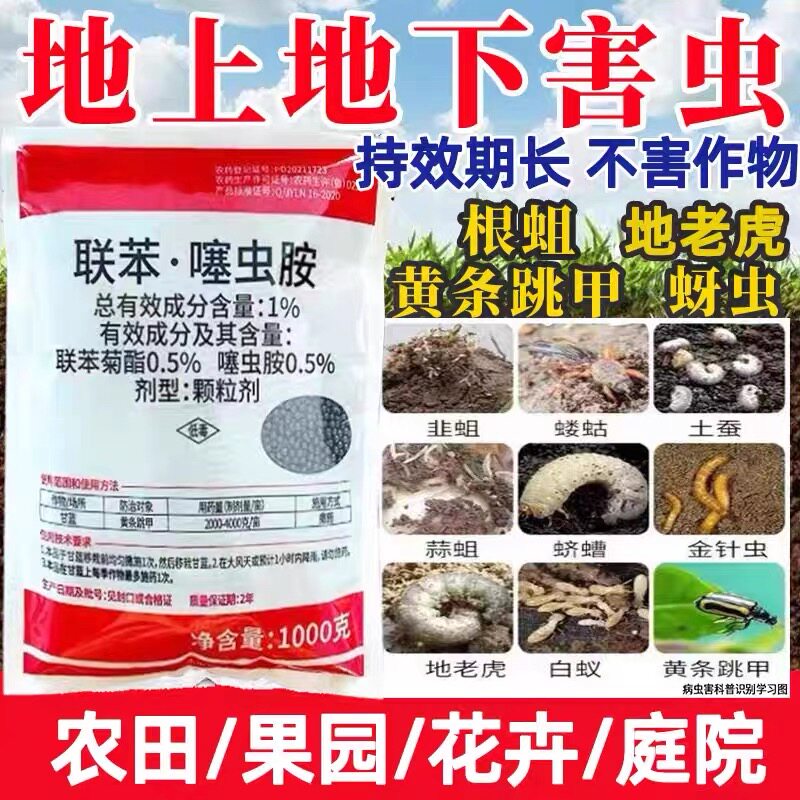 联苯噻虫胺撒施型防虫颗粒剂蔬菜地上地下害虫专用药跳甲杀虫剂