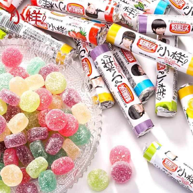 小样酸q糖果软糖沙老式8090后汁经典怀旧XOT桶零食童年休闲装酸软