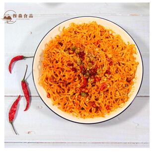 南凉街村鲜拌面装速食面油免煮速食盒非油炸麻XRY酱拌红面方便速