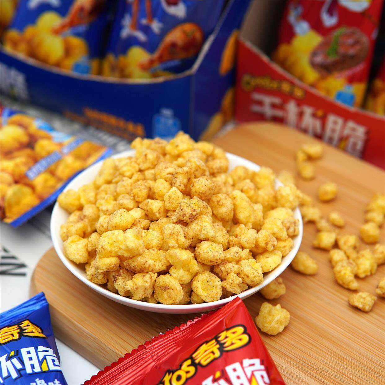 杯脆日式牛排2味美式火g鸡味栗米干棒300（UFY12条*5克）