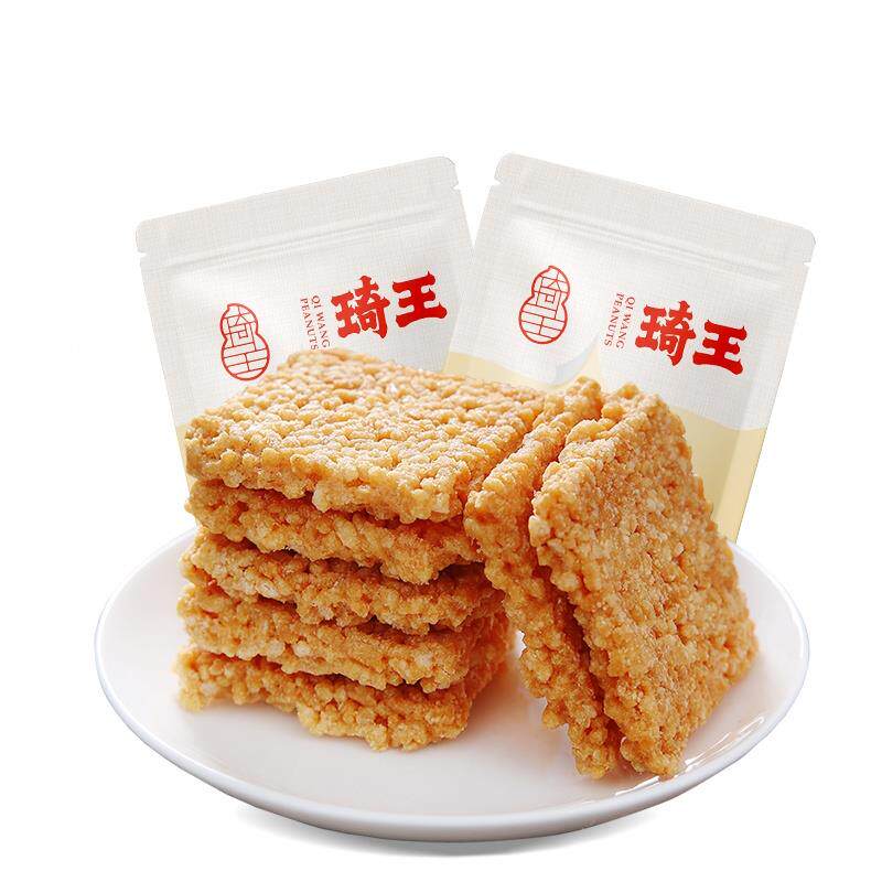 琦食米锅巴小蟹香蛋黄锅巴手工玉米锅巴办公室王休闲小IIX吃品解