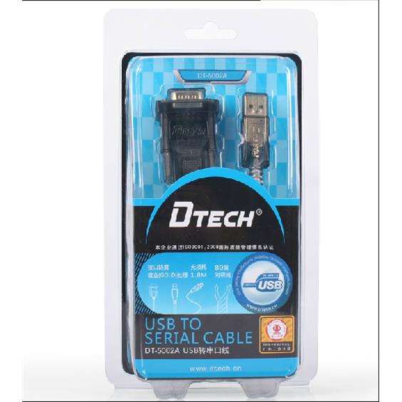 帝特DT-5002A USB串口线 USB转串口线 RS232 usb串口转换线 win8