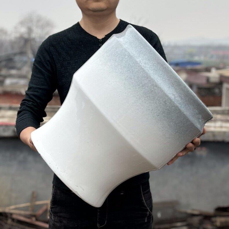 陶瓷花盆家用特大号北欧简约金钱树客厅落地龙血树巴西木栽树大盆