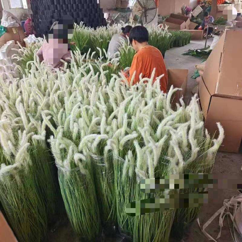 仿真花芦苇仿真草 狗尾巴草 大型植物盆景 北欧盆栽室内落地绿植