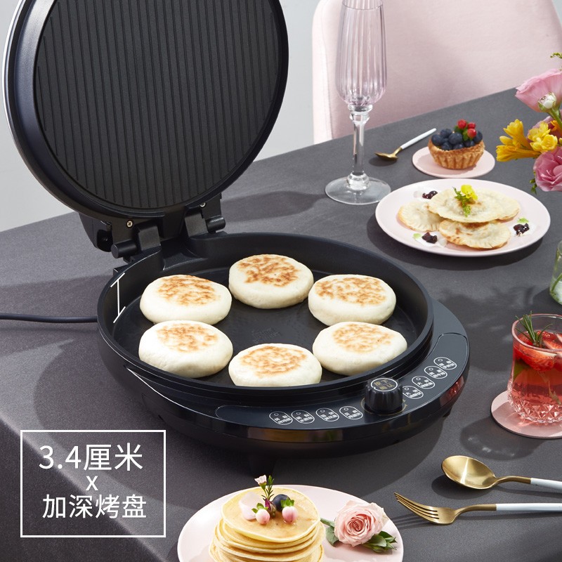 利仁电饼铛加大加深盘面加热煎烤烙烤锅蛋卷