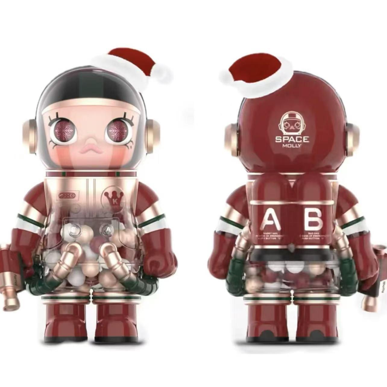 POPMART泡泡玛特MEGA珍藏SPACEMOLLY圣诞2024手办400%潮玩