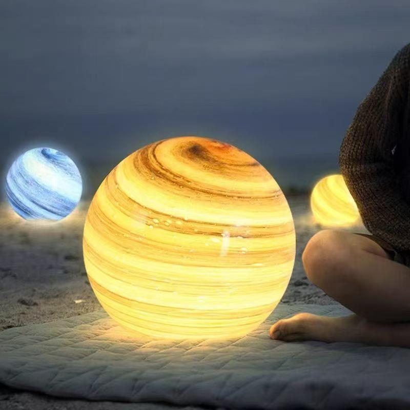 太阳能草坪灯户外防水别墅庭院草地星球灯室外派对创意氛围星球灯