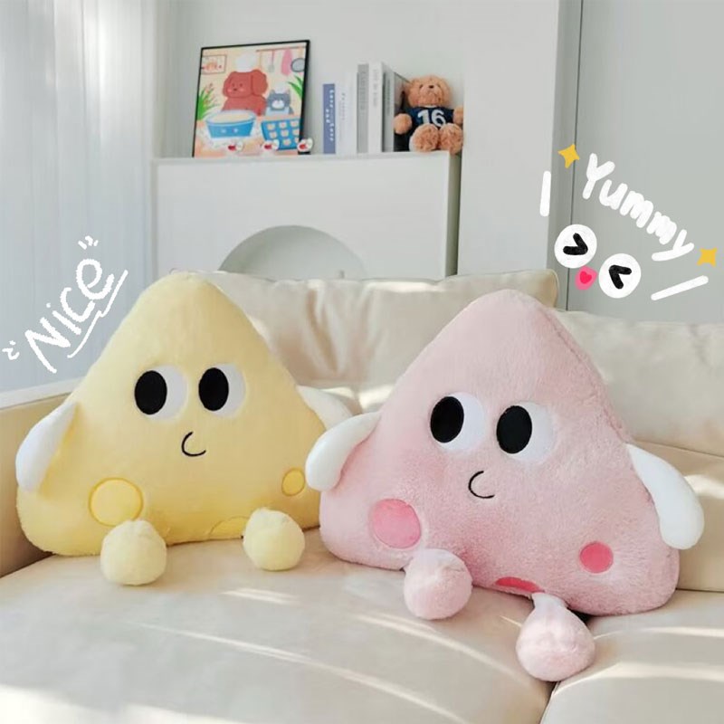可爱芝士抱枕卧室床头靠枕沙发客厅装饰靠垫办公室靠背腰枕汽车枕