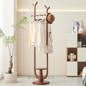 鹿角白蜡木办公室客厅卧室实木衣帽架现代客厅落地挂衣架