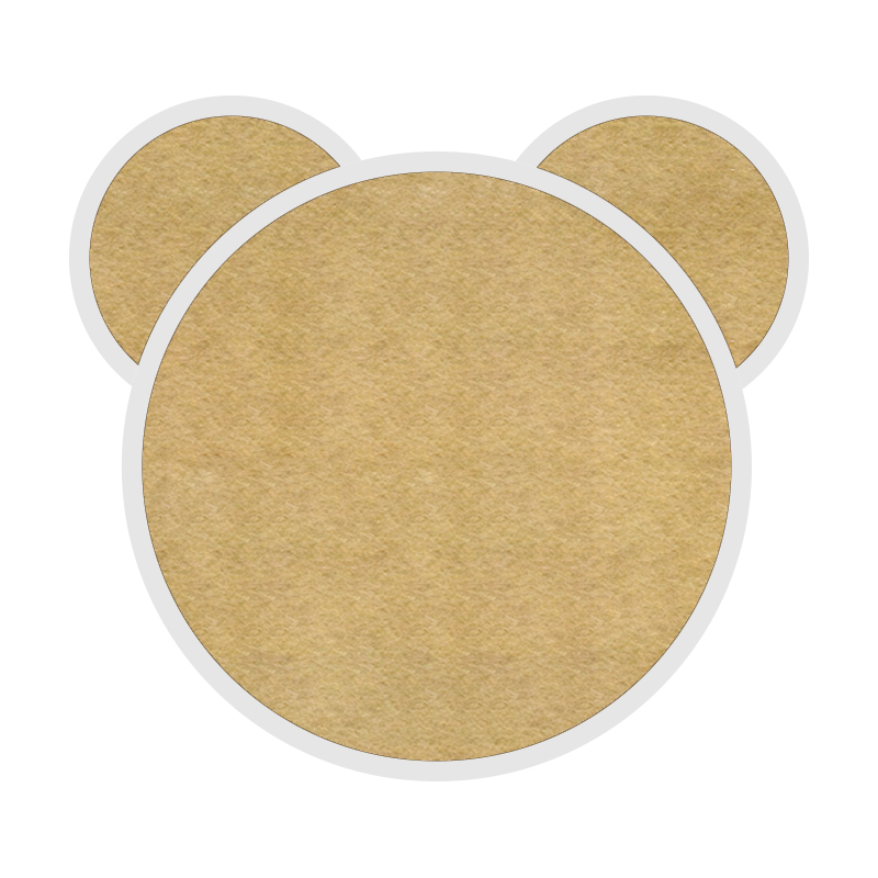 学校幼儿园教室可爱熊头墙贴动物贴饰可做照片墙扎贴照片