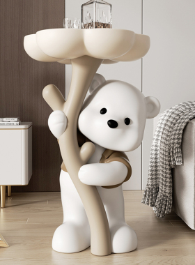 熊客厅落地家居饰品电视柜沙发旁床头柜茶几乔迁新居礼品