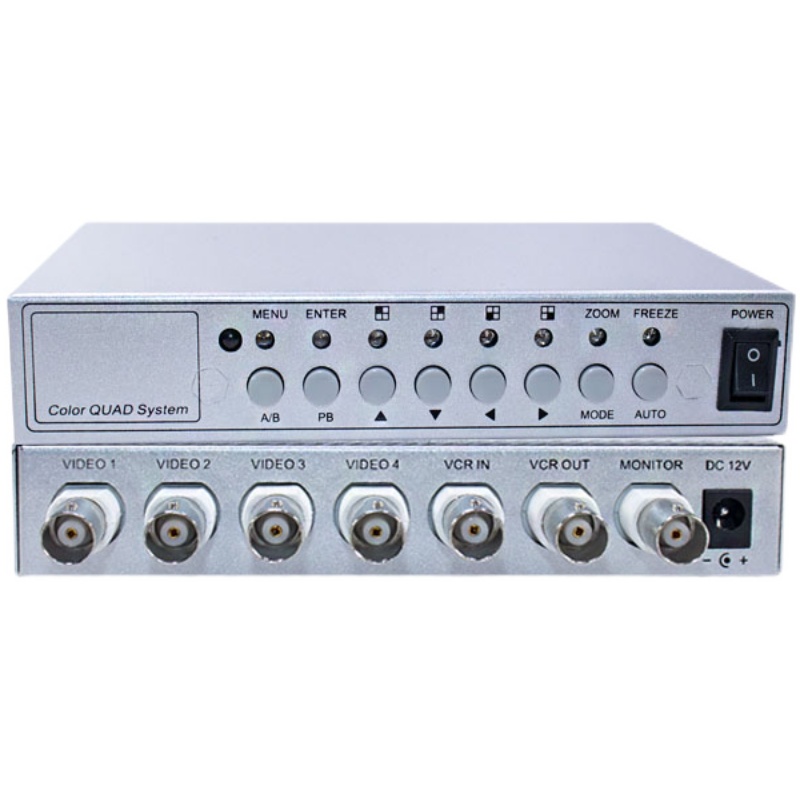 监控高清四画面分割器桌面式视频分割器 BNC模拟信号分割器进1出