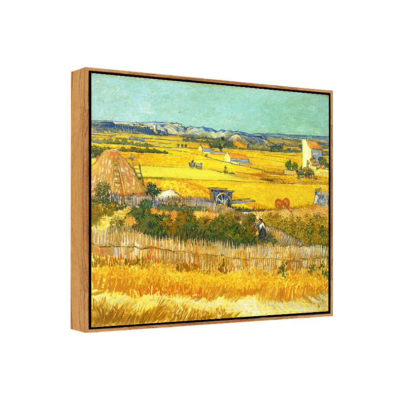 丰收 梵高田园风景印刷挂画仿制油画客厅卧室餐厅沙发背景装饰画