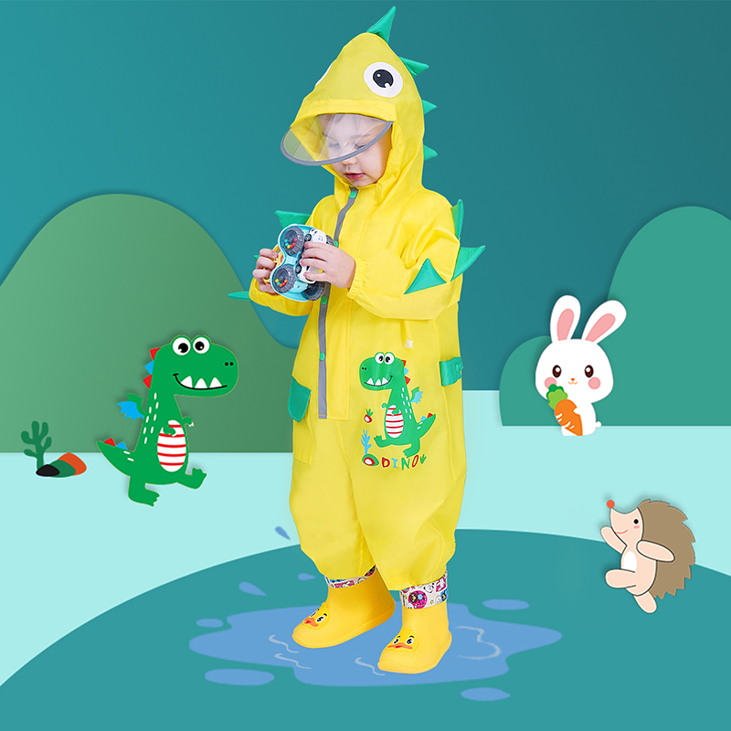 儿童雨衣连体装雨裤雨披男童女童小童幼儿园宝宝1-2岁3防水全身